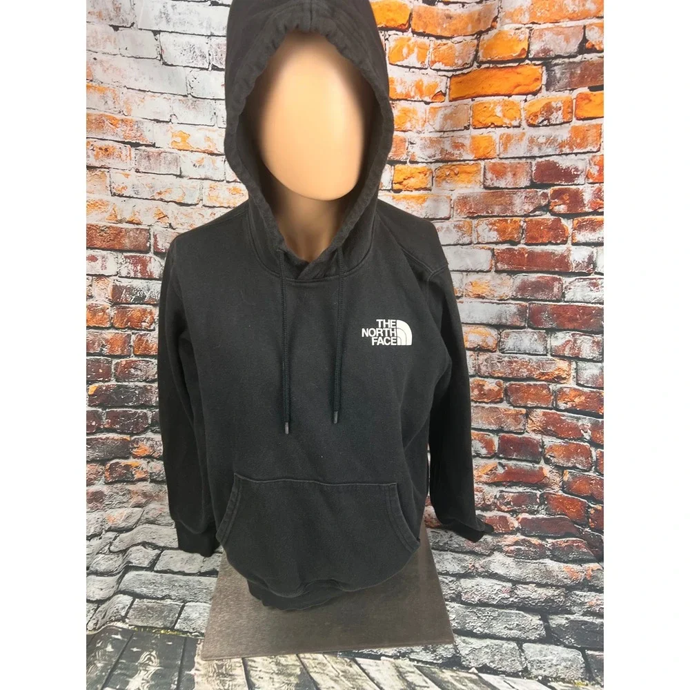 The North Face Mens Black Box Logo Pullover Hoodie Never Stop Exploring M